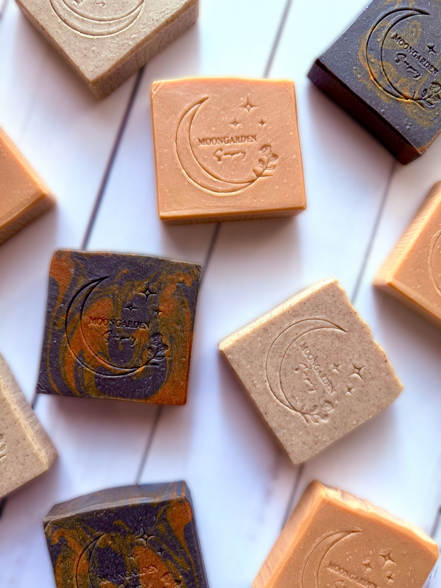 Various facial bar soaps.